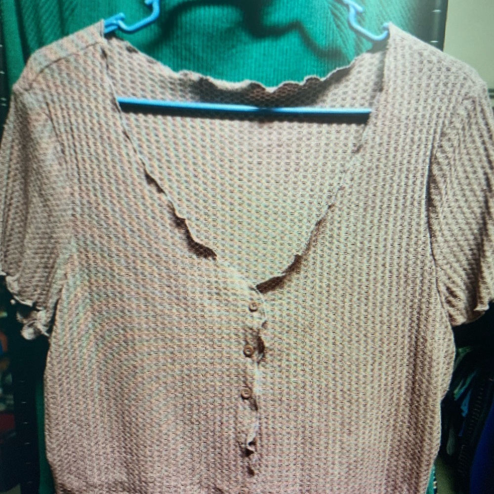 Women's Button-Up Knit Top